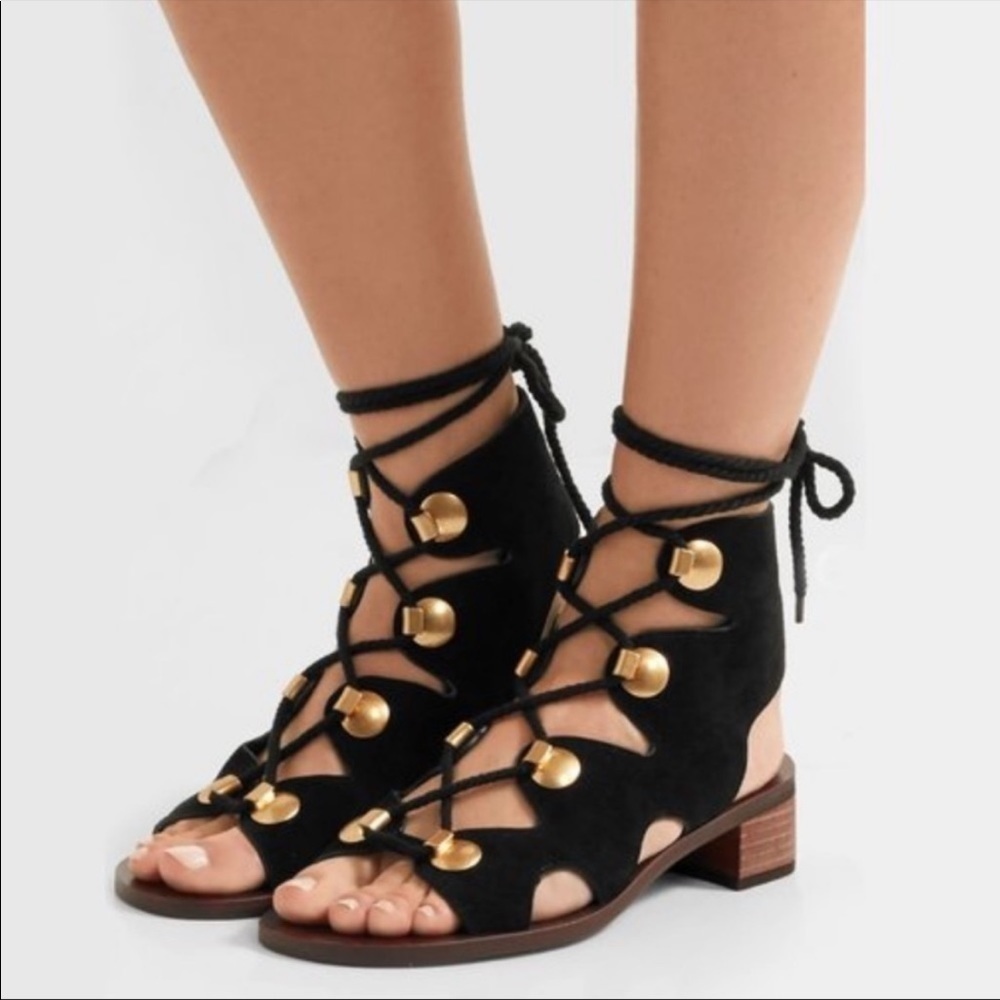 See by Chloe- Black Edna Sandal Size 38